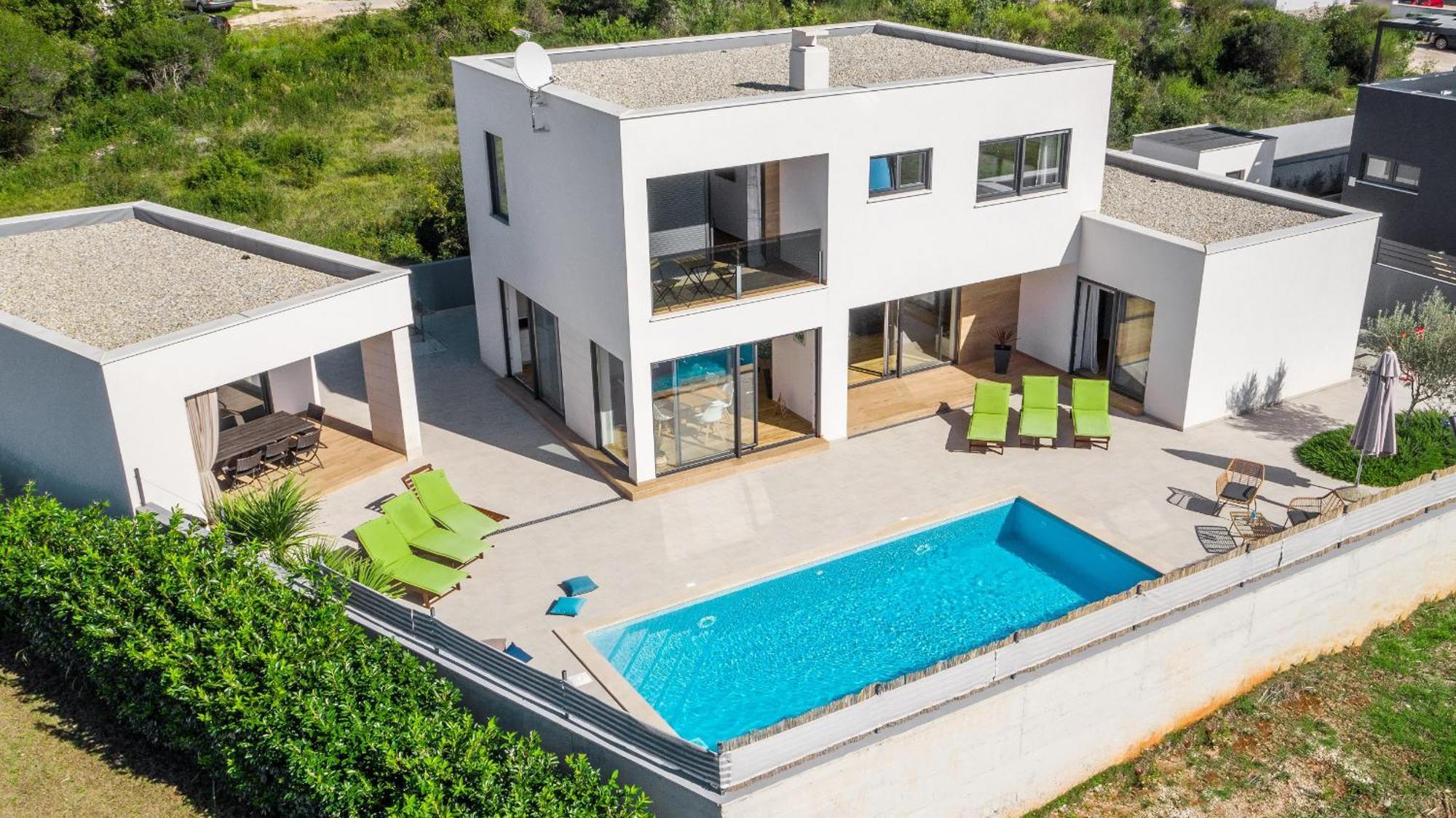Modern Villa Ol&Ju For 9 Persons In Pula Only 1.5 Km From The Beach With Pool Heating 外观 照片